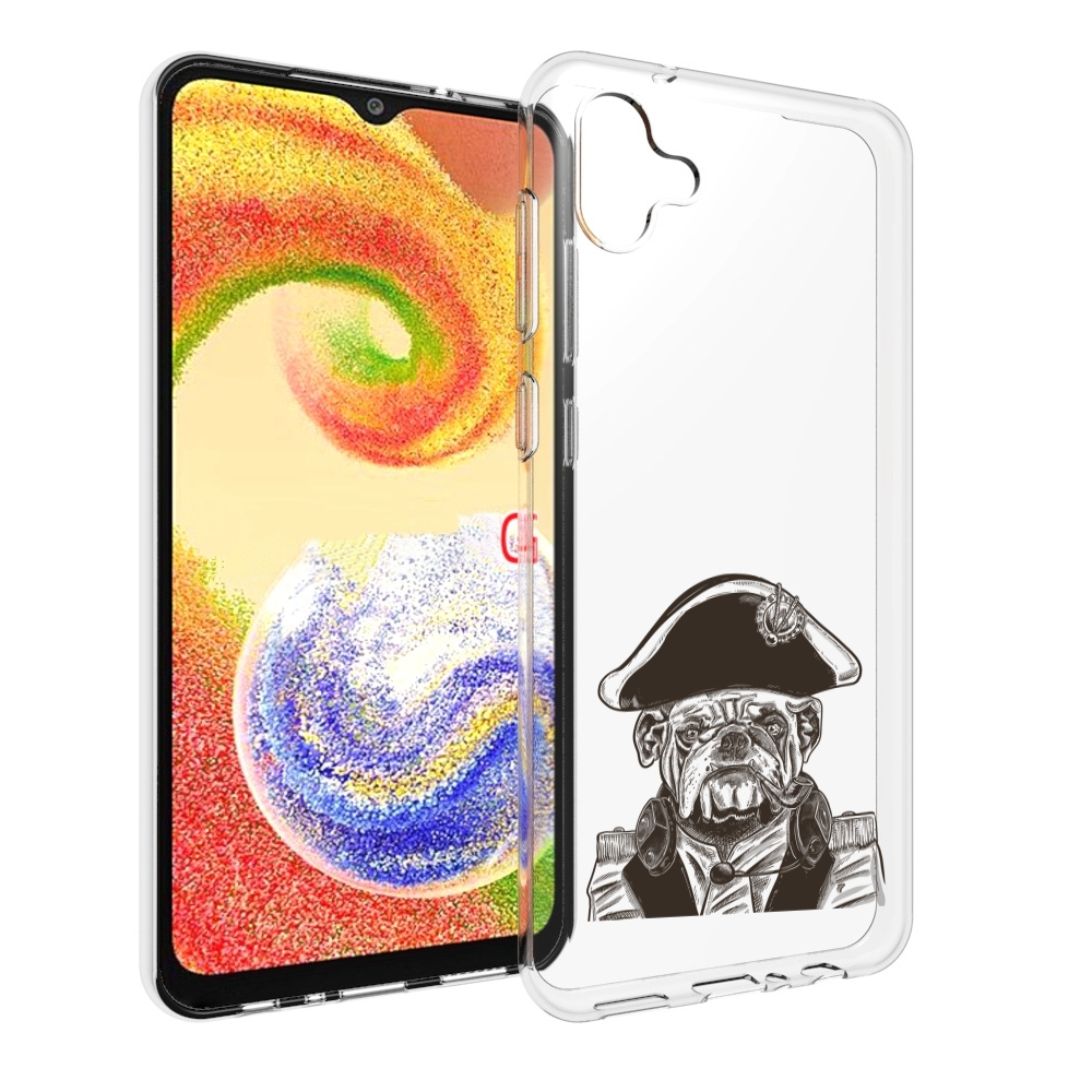 

Чехол MyPads мопс генерал для Samsung Galaxy A04, Прозрачный, Tocco
