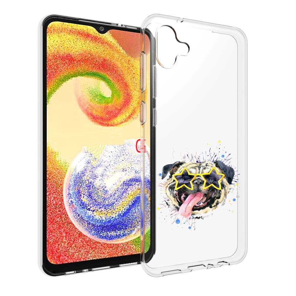 

Чехол MyPads мопс боксер для Samsung Galaxy A04, Прозрачный, Tocco