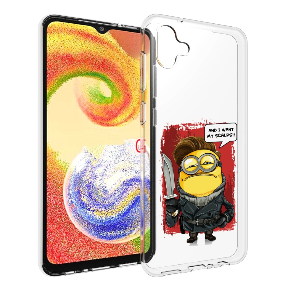 

Чехол MyPads миньон убийца для Samsung Galaxy A04, Прозрачный, Tocco