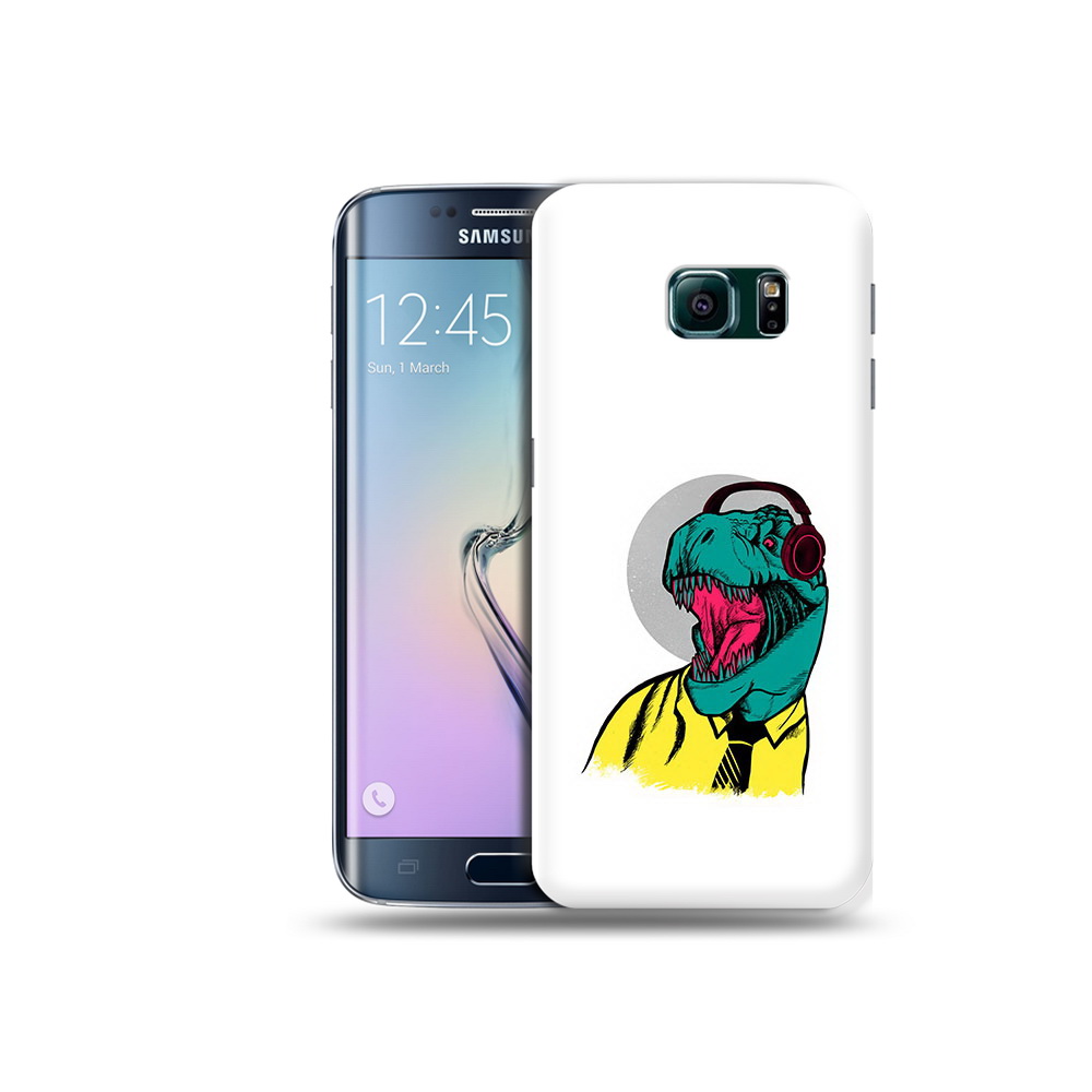 Чехол MyPads Tocco для Samsung Galaxy S6 Edge дино