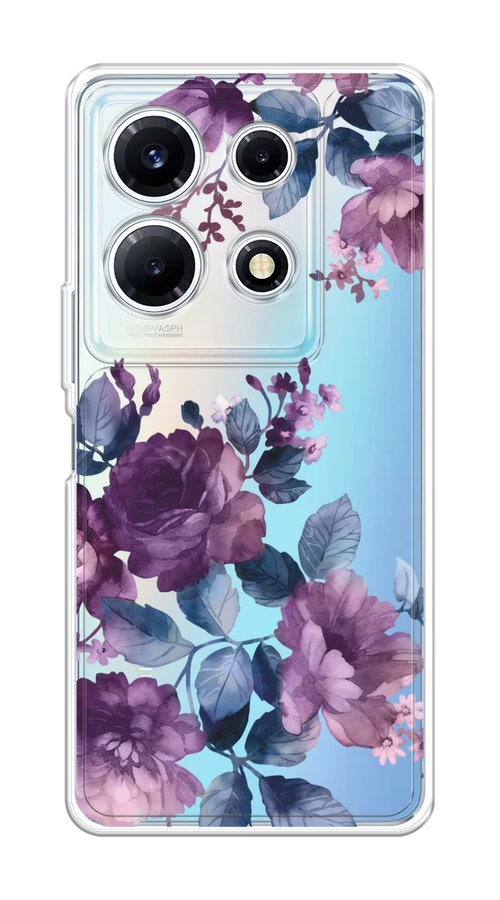 

Чехол на Infinix Note 30 VIP "Purple Blossoms", Синий;фиолетовый, 3104750-1