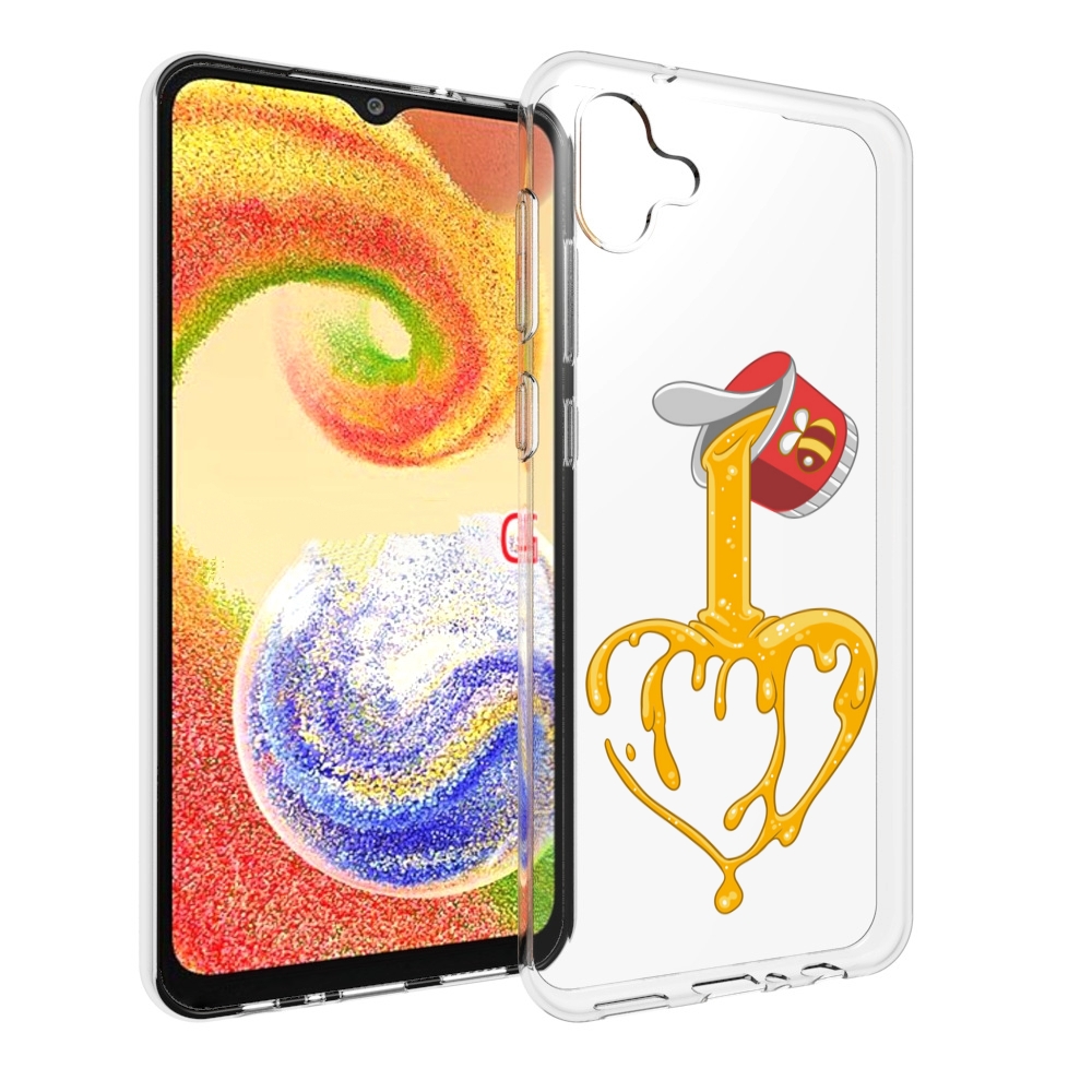 

Чехол MyPads медовое сердце для Samsung Galaxy A04, Прозрачный, Tocco