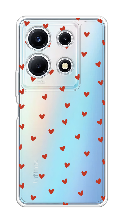 

Чехол на Infinix Note 30 VIP "Red hearts", Красный;прозрачный, 3104750-1