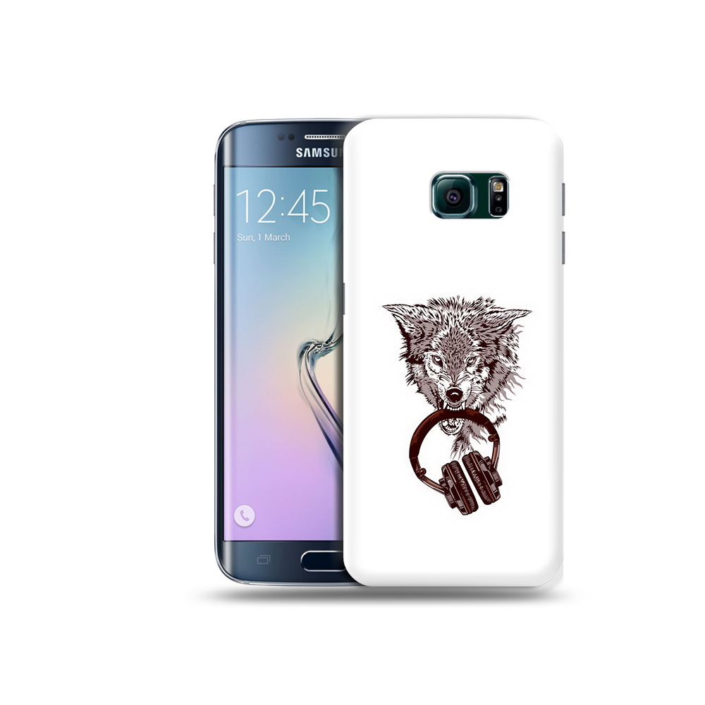 

Чехол MyPads Tocco для Samsung Galaxy S6 Edge дикий волк, Прозрачный, Tocco