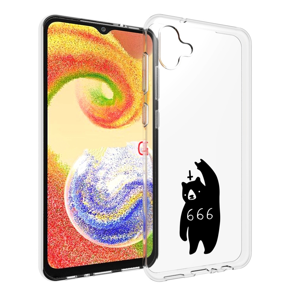 Чехол MyPads медведь 666 для Samsung Galaxy A04