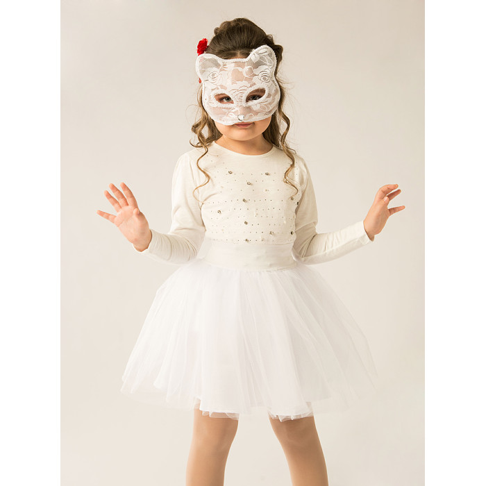 Юбка детская Дашенька 1291812, белый, 104 дашенька костюм лонгслив и юбка