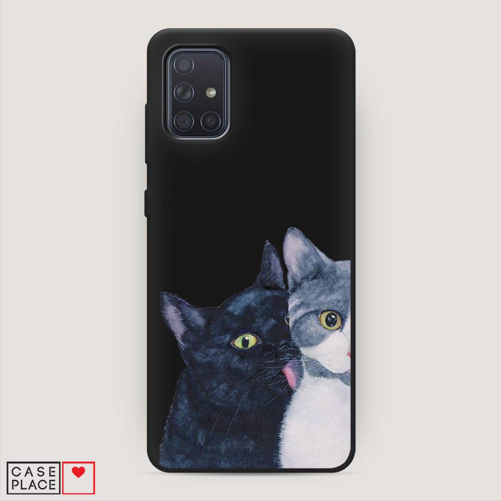 

Чехол Awog на Samsung Galaxy A71 4G "Кошачья любовь", Разноцветный, 29052-1