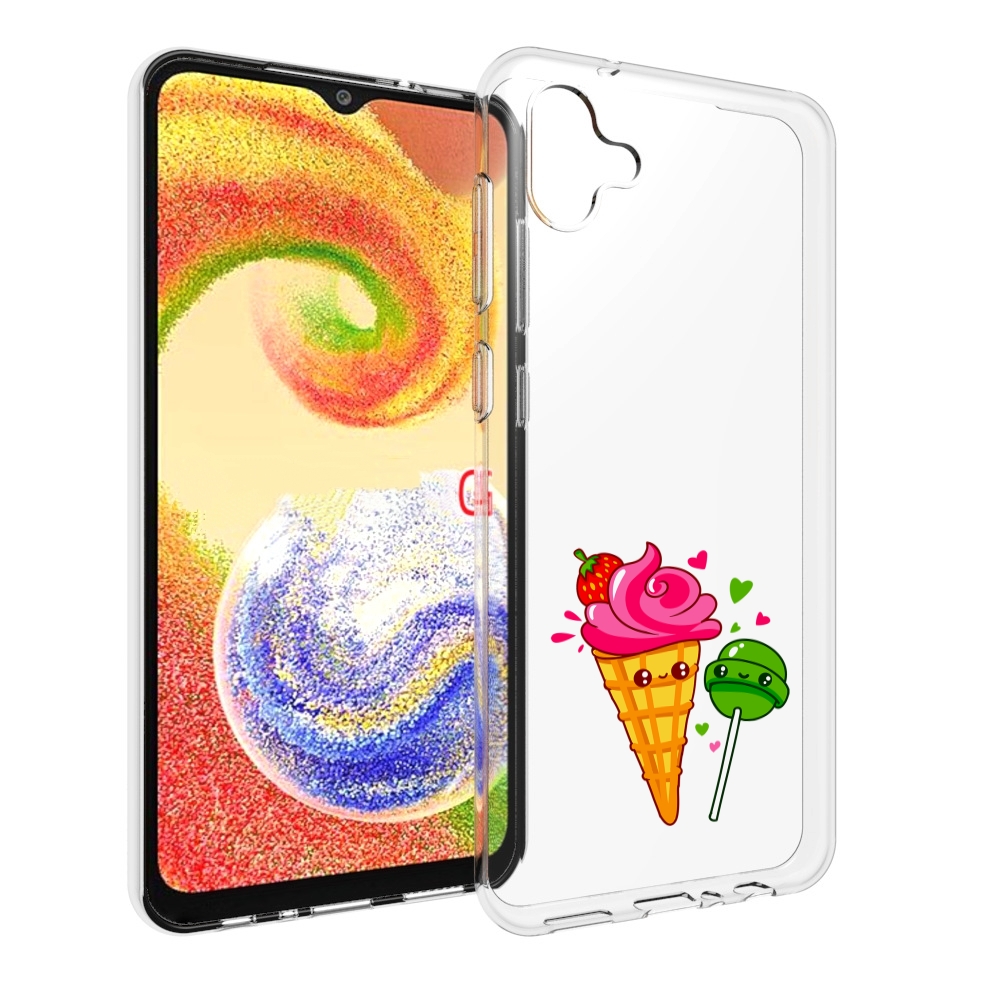 

Чехол MyPads Вкусняшки для Samsung Galaxy A04, Прозрачный, Tocco