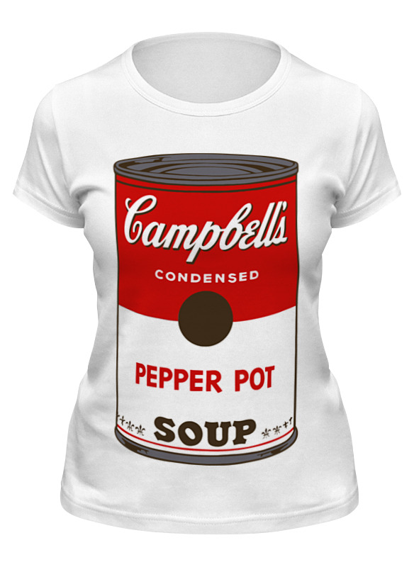 

Футболка женская Printio Campbell's soup (энди уорхол) белая M, Белый, Campbell's soup (энди уорхол)