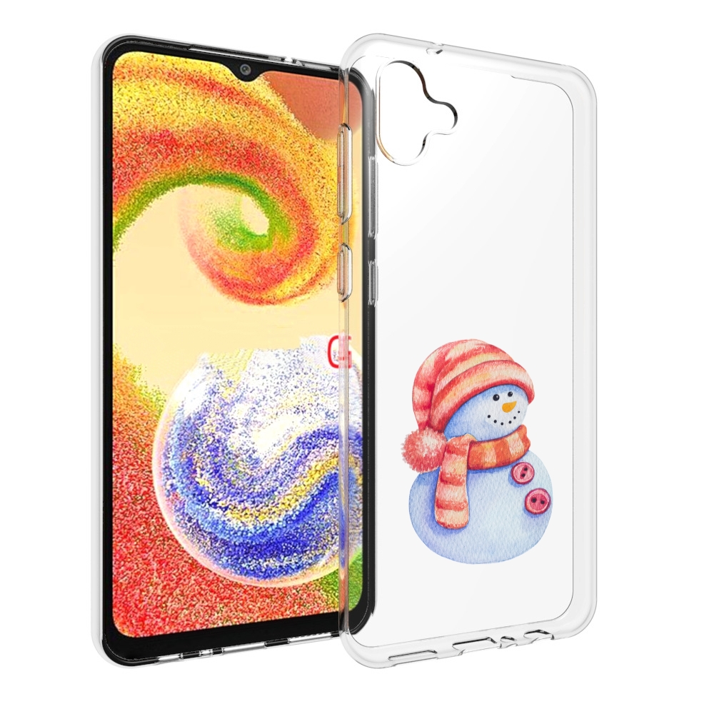 Чехол MyPads Веселый снеговик для Samsung Galaxy A04