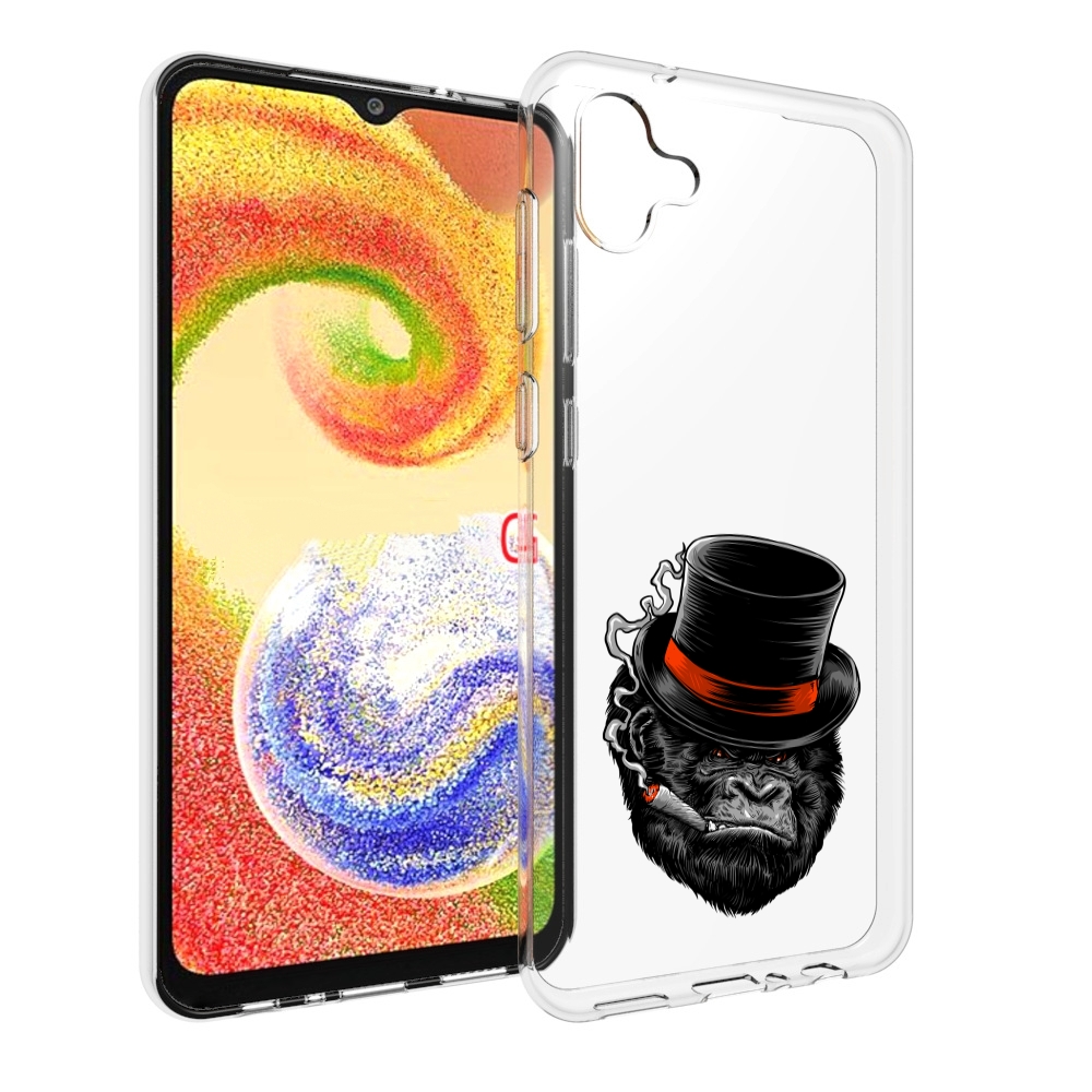 

Чехол MyPads дизайнерская горилла для Samsung Galaxy A04, Прозрачный, Tocco