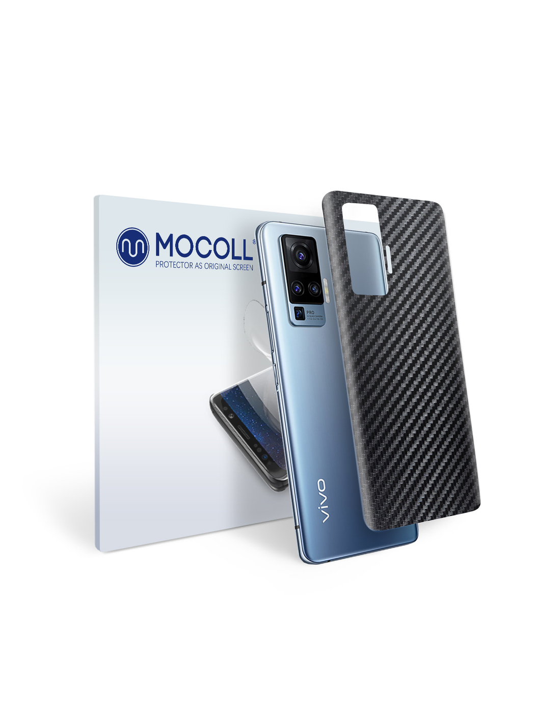 

Пленка защитная MOCOLL для задней панели VIVO V11 Pro карбон черный