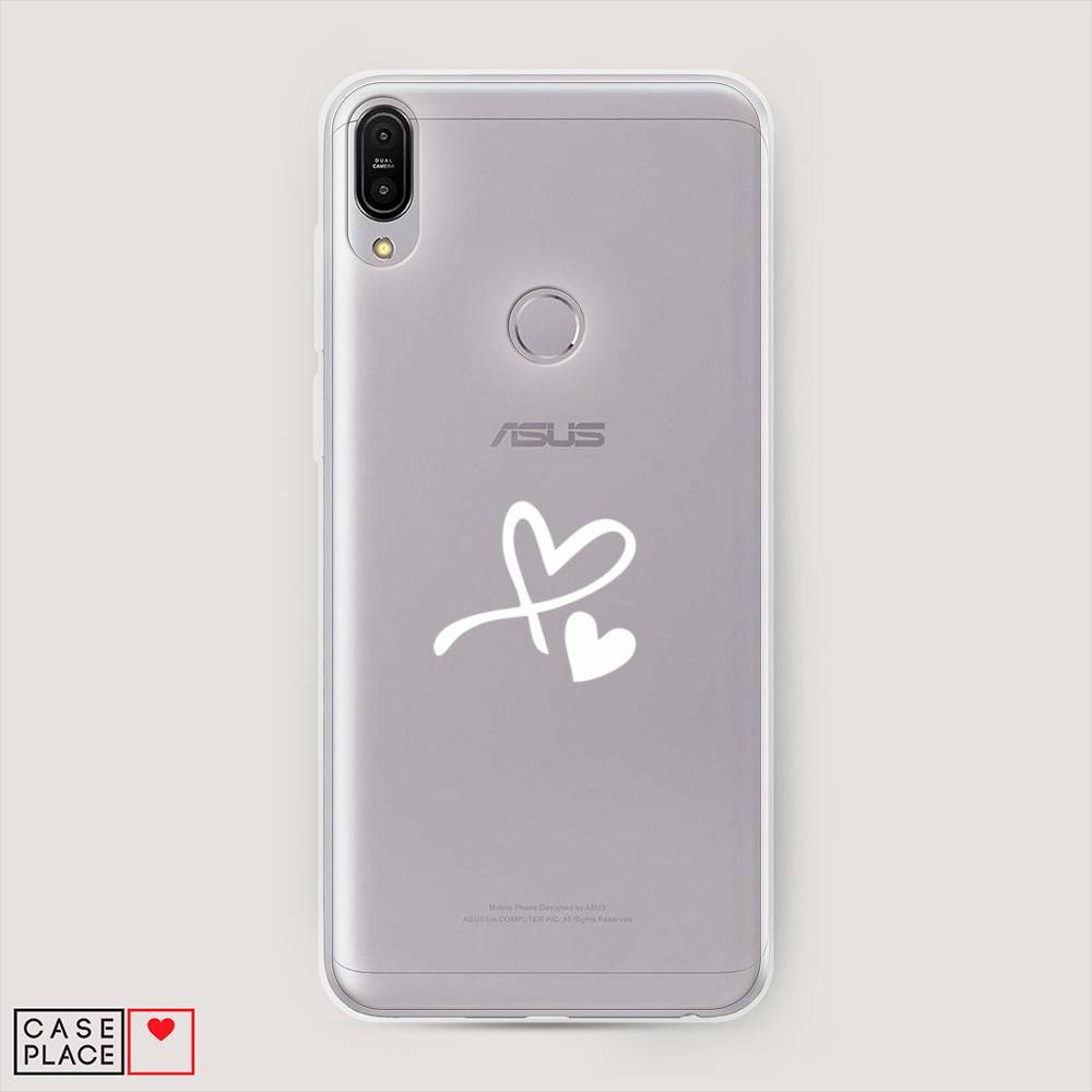 фото Чехол awog "сердечко минимализм" для asus zenfone max pro zb602kl