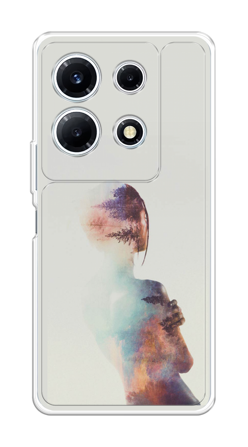 

Чехол на Infinix Note 30 VIP "Девушка-лес", Розовый;голубой;серый, 3104750-1