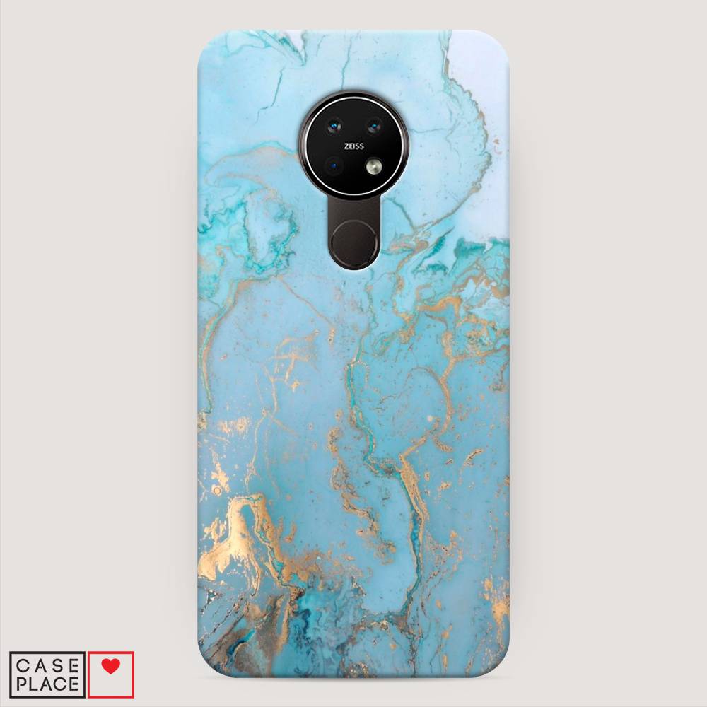 

Чехол Awog "Голубой мрамор рисунок" для Nokia 7.2, 123120-2