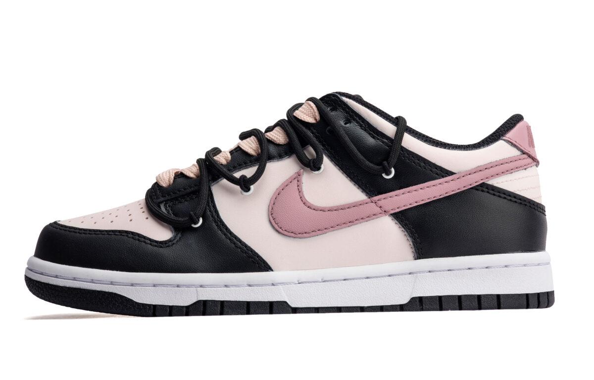 

Кеды унисекс Nike Dunk Low Black GS розовые 36.5 EU, Розовый, Dunk Low Black GS