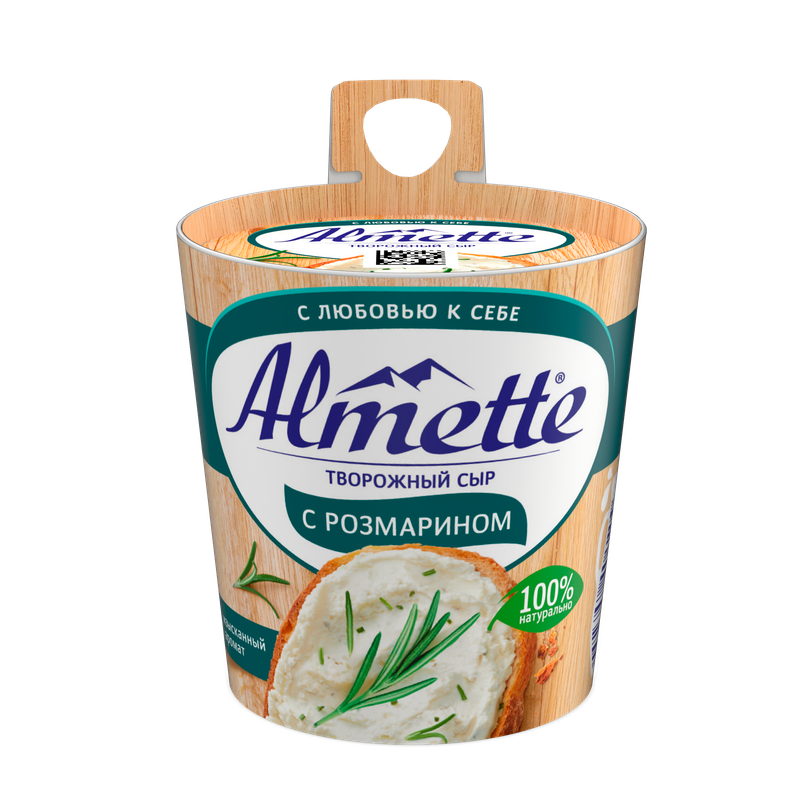 Сыр творожный Almette с розмарином, 60%, 150 г