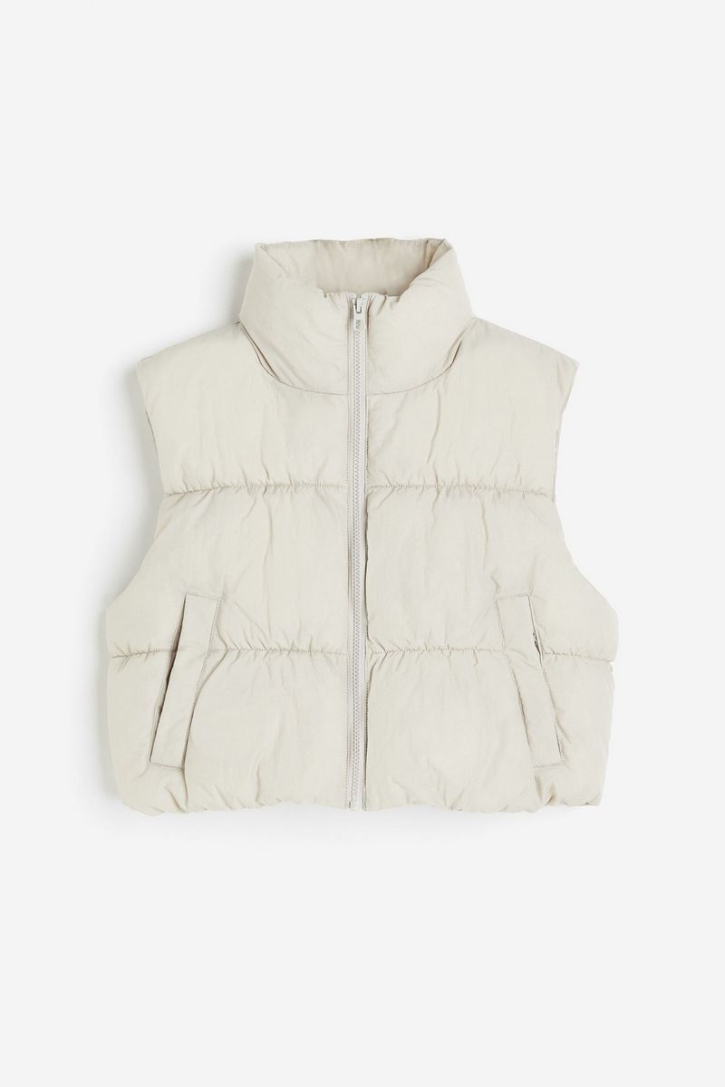 

Утепленный жилет женский H&M 1215255 серый XL, 1215255