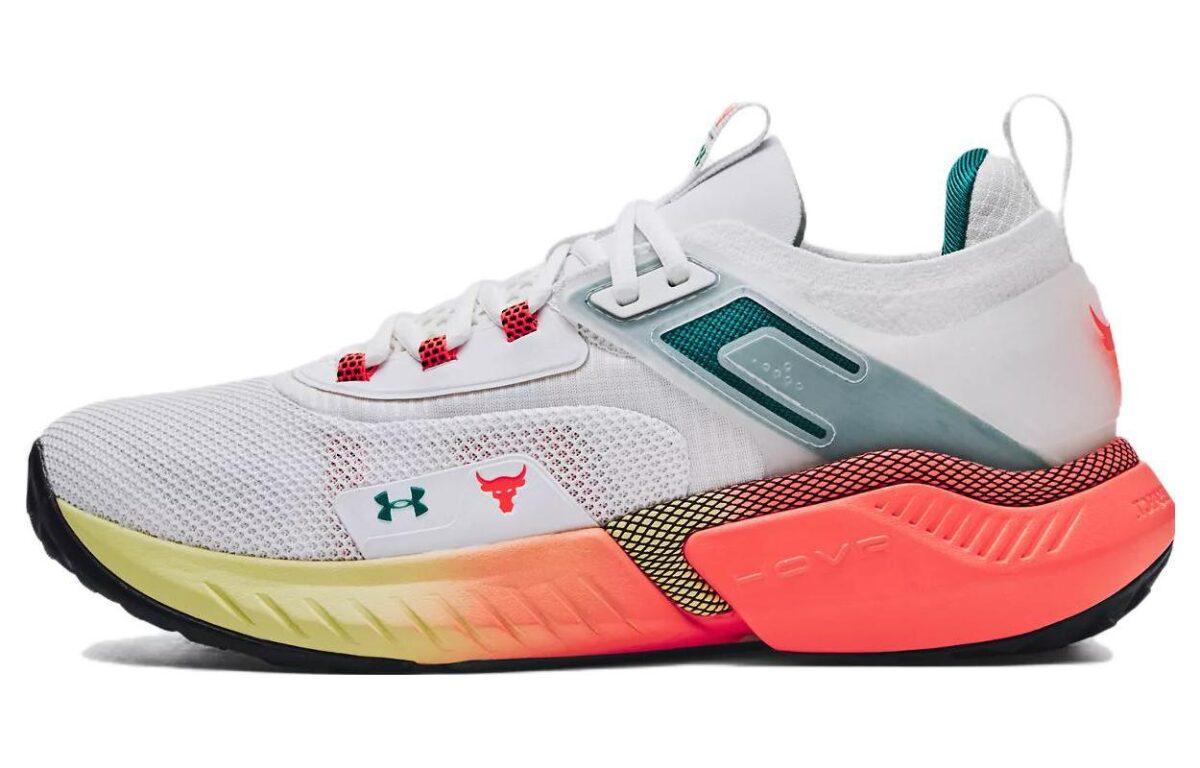 

Кроссовки унисекс Under Armour Project Rock 5 белые 44 EU, Белый, Project Rock 5
