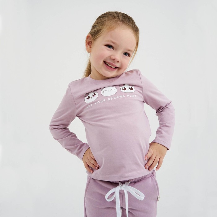 

Футболка детская с дл. рук. KAFTAN "Dream" р.32 (110-116), лиловый, Dream
