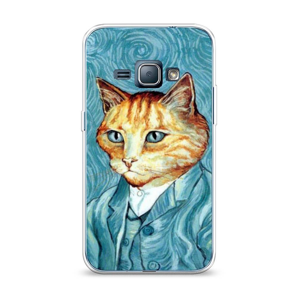 

Чехол Awog на Samsung Galaxy J1 2016 / Самсунг J1 2016 "Кот Ван Гог", Голубой;коричневый, 22150-2