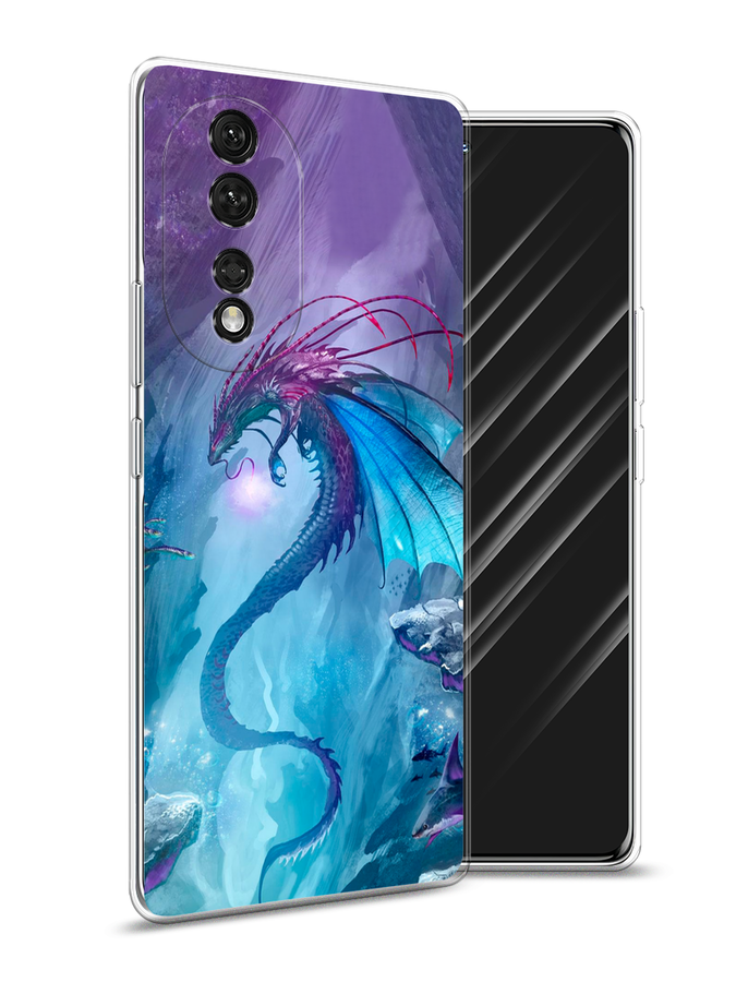 

Чехол Awog на Honor 80 "Водный дракон", Голубой;фиолетовый;синий, 6120350-2
