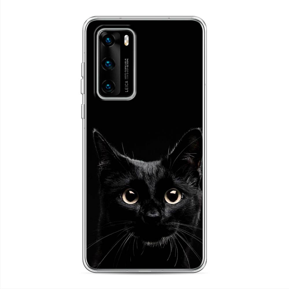 

Чехол Awog на Huawei P40 "Добрый кот", Черный, 610850-1