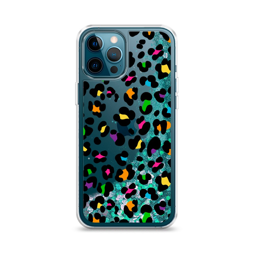 

Жидкий чехол с блестками "Яркий леопард" на Apple iPhone 12 Pro, 12895-1