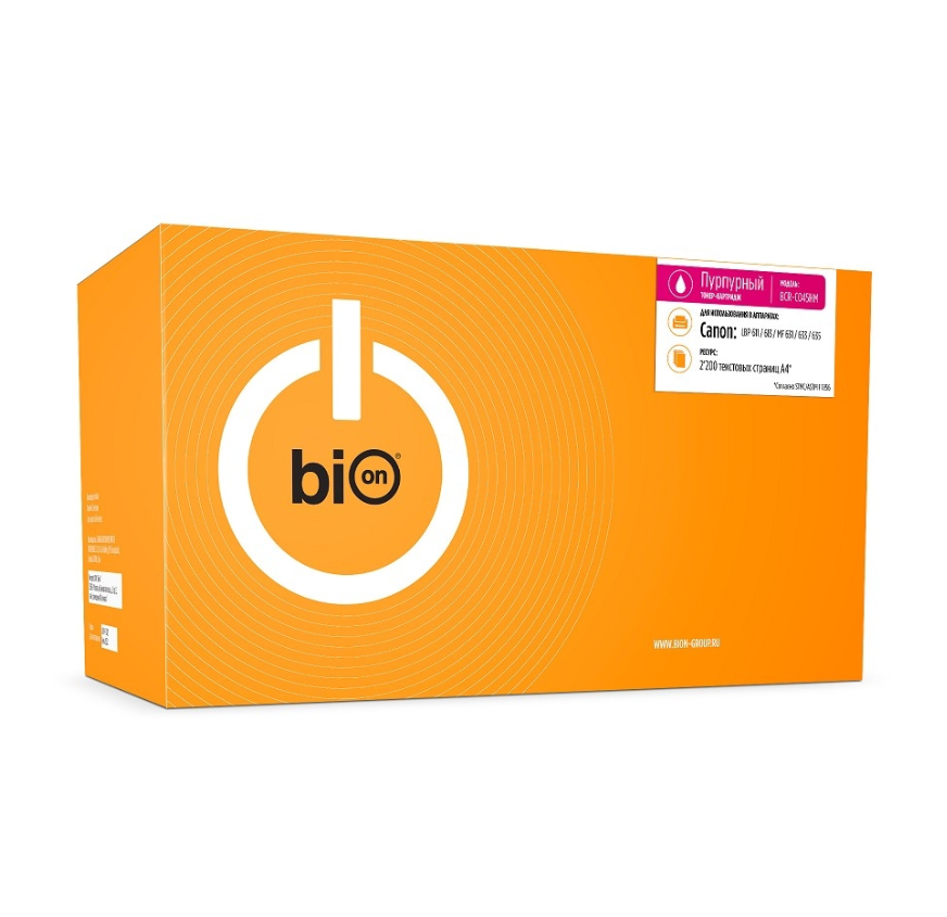 

Тонер-картридж для лазерного принтера Bion (BionCartridge045HM) пурпурный, совместимый