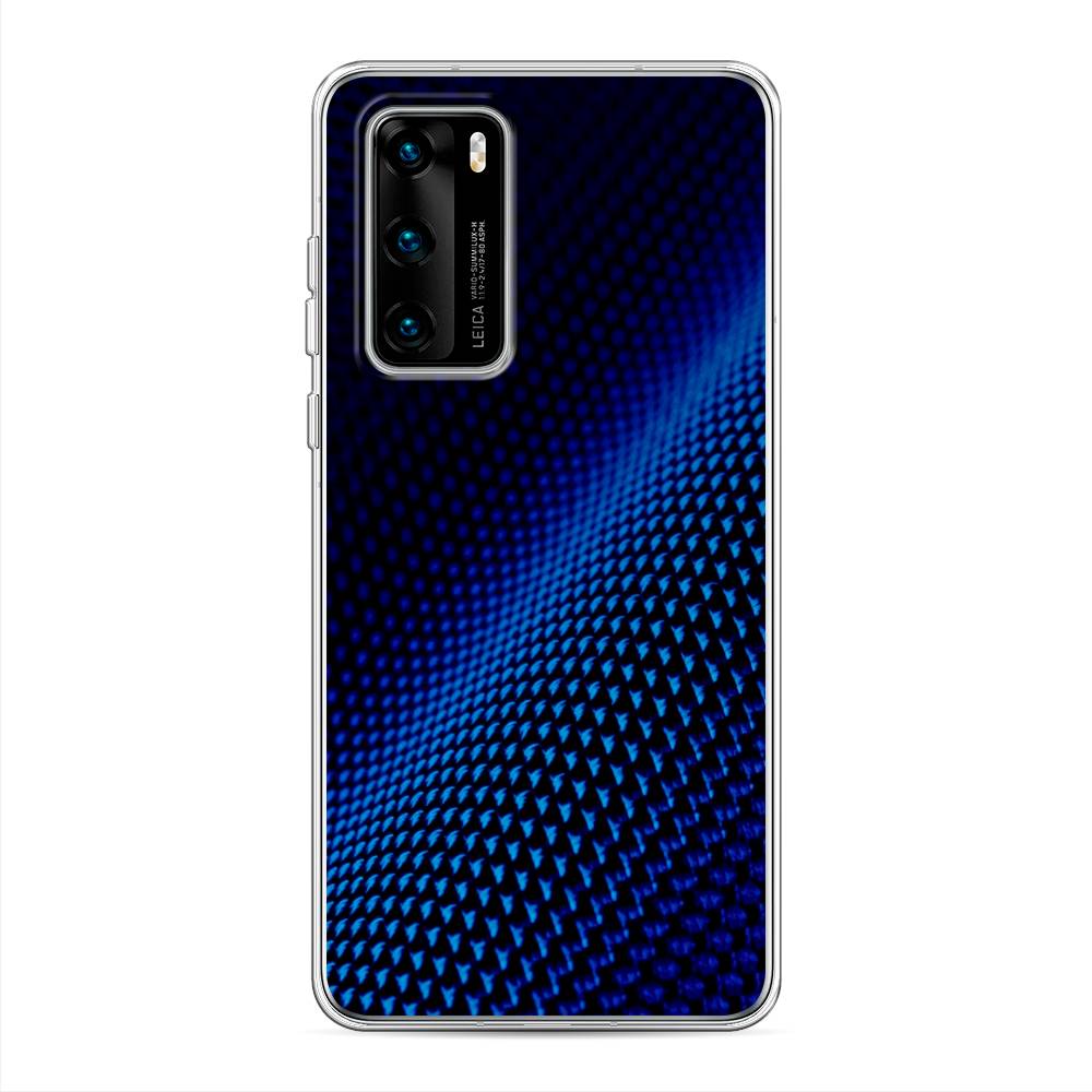 

Чехол Awog на Huawei P40 "Синий карбон", Черный;синий, 610850-3