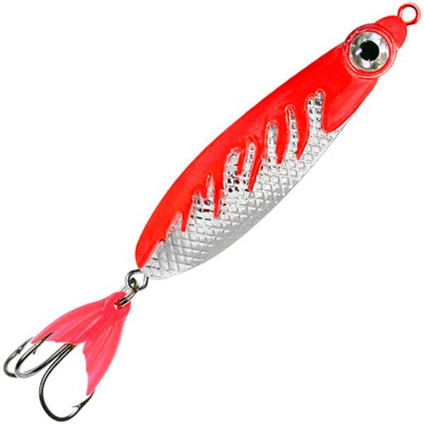 

Блесна AQUA НЕРКА FIRE 28,0g 03 (серебро, красный металлик), 2 шт., Серебристый;красный, НЕРКА FIRE колебалка