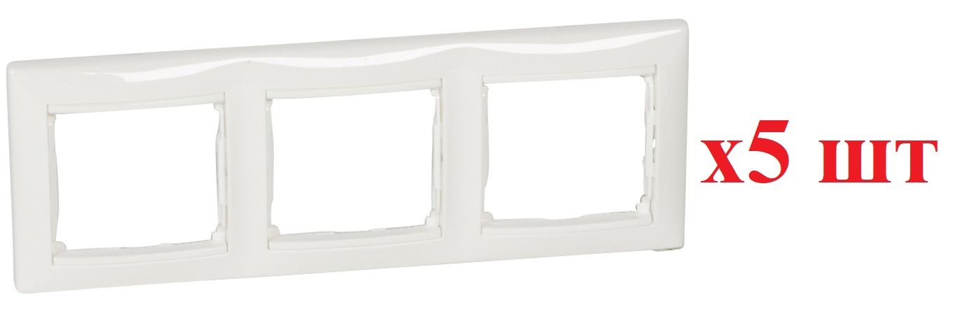 

Legrand Valena Бел Рамка 3-ая гориз 774453 (5шт), Белый, Classic