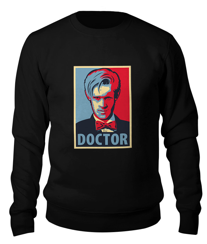 

Свитшот унисекс Printio Доктор кто (doctor who) черный S, Доктор кто (doctor who)