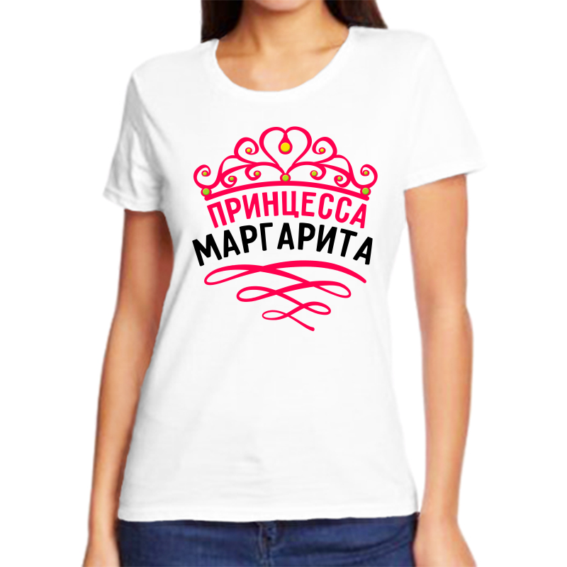 

Футболка женская белая 64 р-р принцесса маргарита, Белый, fzh_princessa_margarita