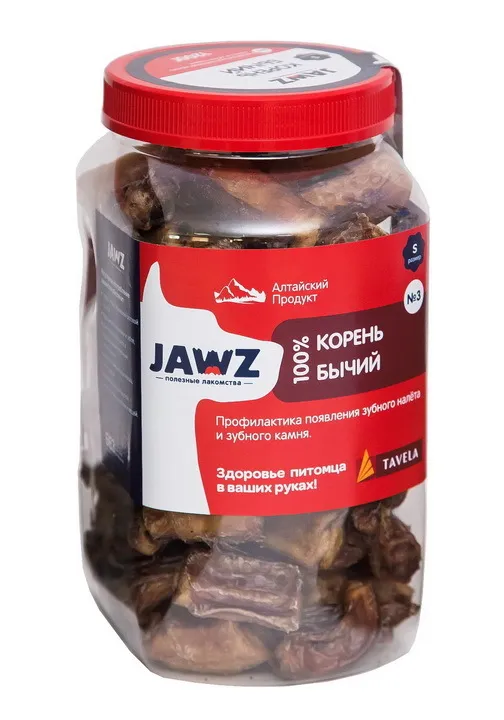 фото Лакомство для собак jawz корень бычий №4 р-р l, 980г