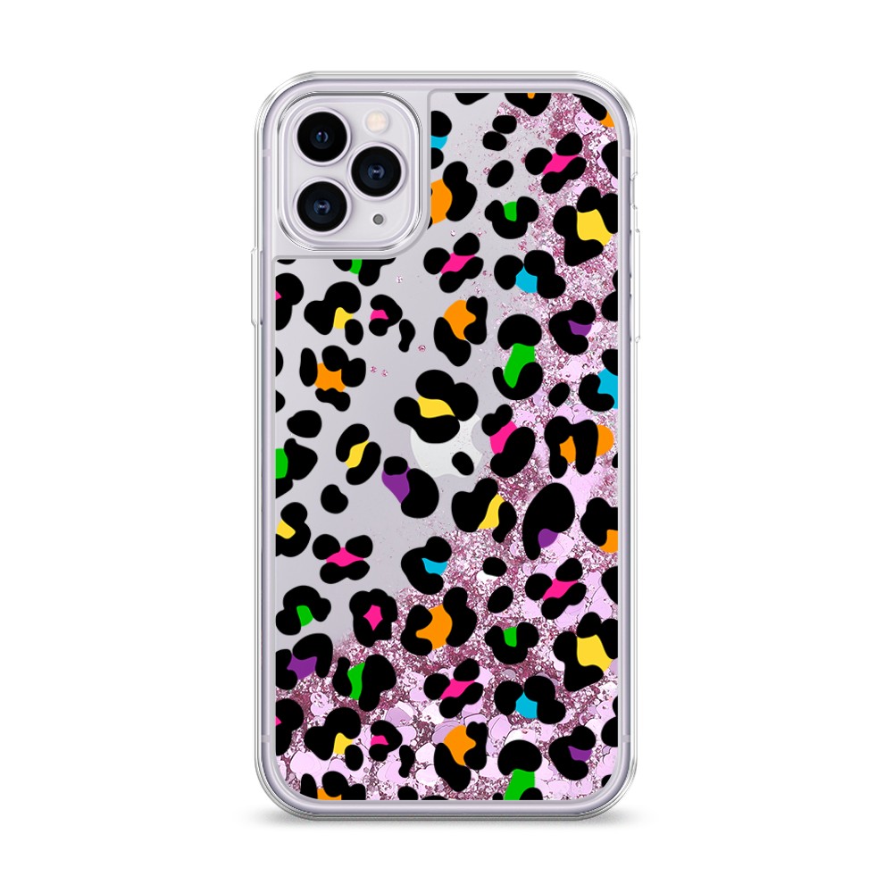 

Жидкий чехол с блестками "Яркий леопард" на Apple iPhone 11 Pro Max, 12294-1
