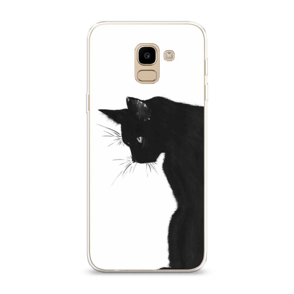 

Чехол Awog на Samsung Galaxy J6 2018 "Black cat", Черный;белый, 26150-1