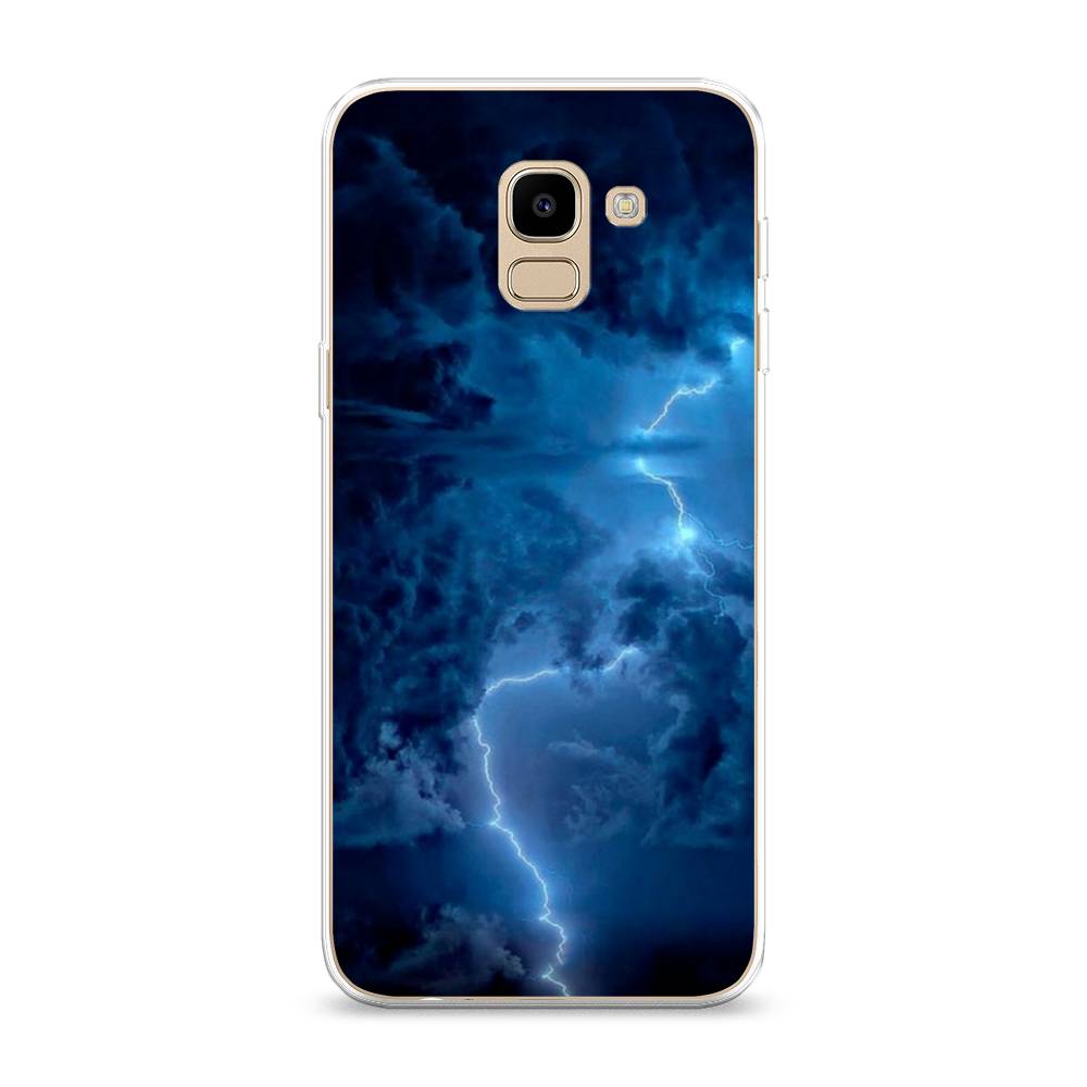 

Чехол Awog на Samsung Galaxy J6 2018 "Молния", Синий, 26150-4