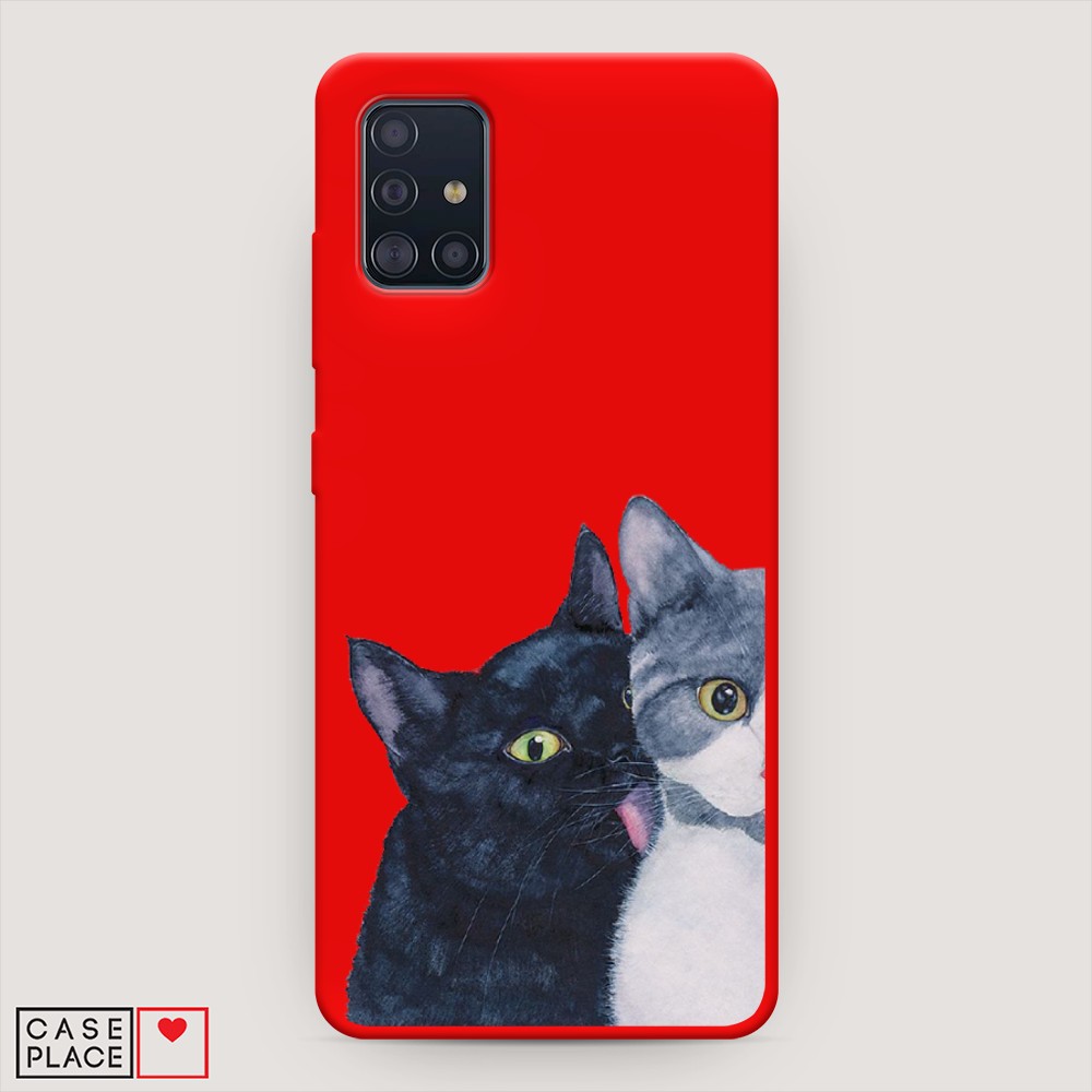 

Чехол Awog на Samsung Galaxy A51 "Кошачья любовь", Разноцветный, 28953-1