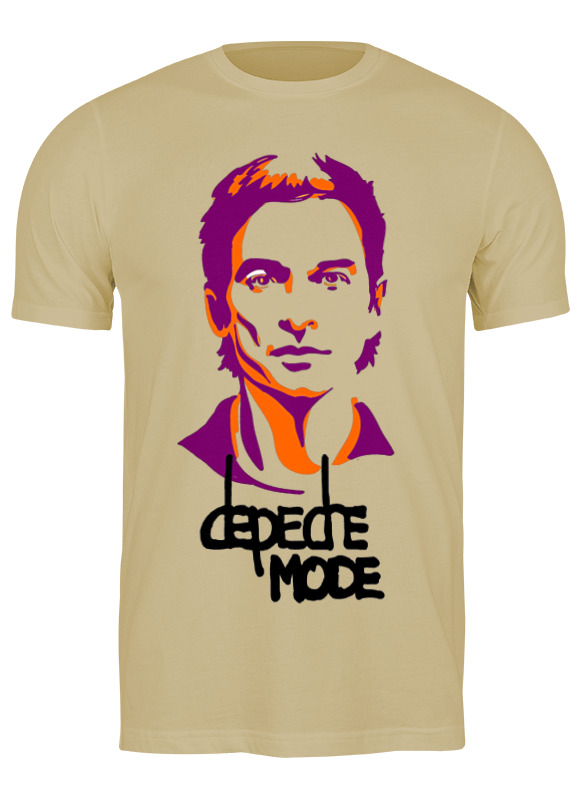 

Футболка мужская Printio Depeche mode бежевая M, Бежевый, Depeche mode