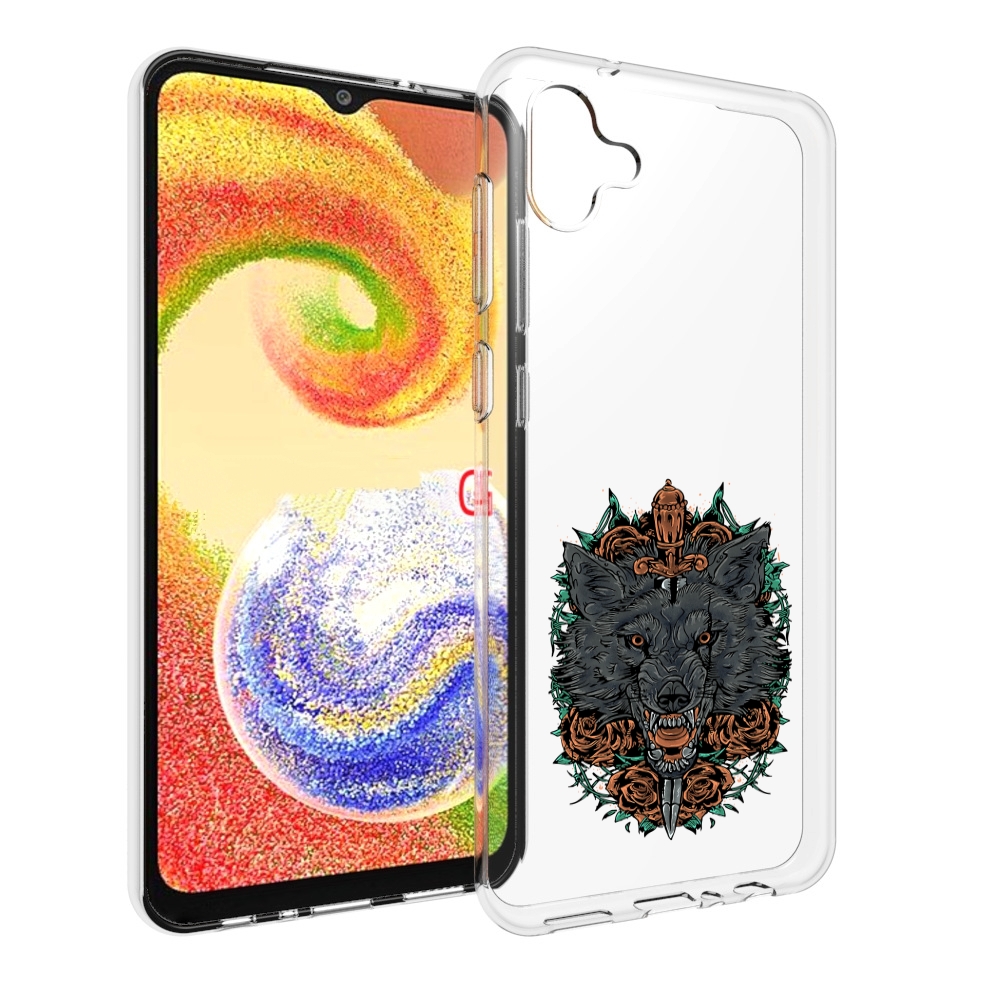 

Чехол MyPads красивый злой волк для Samsung Galaxy A04, Прозрачный, Tocco