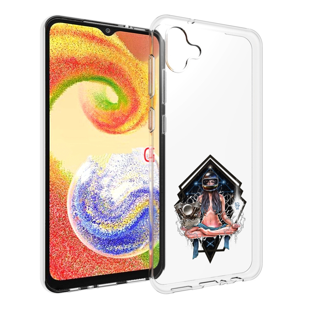 

Чехол MyPads красивая девушка в шлеме для Samsung Galaxy A04, Прозрачный, Tocco