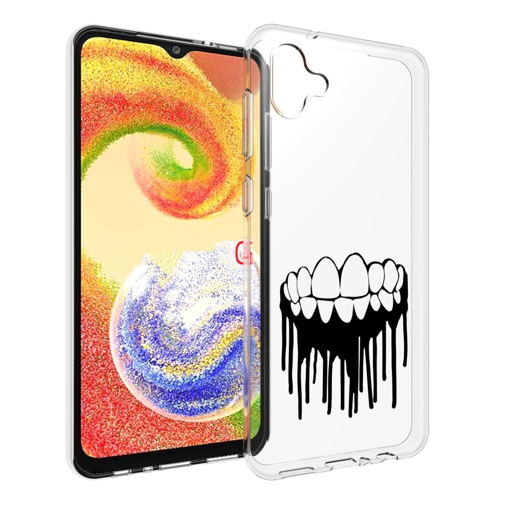 

Чехол MyPads зубы для Samsung Galaxy A04, Прозрачный, Tocco