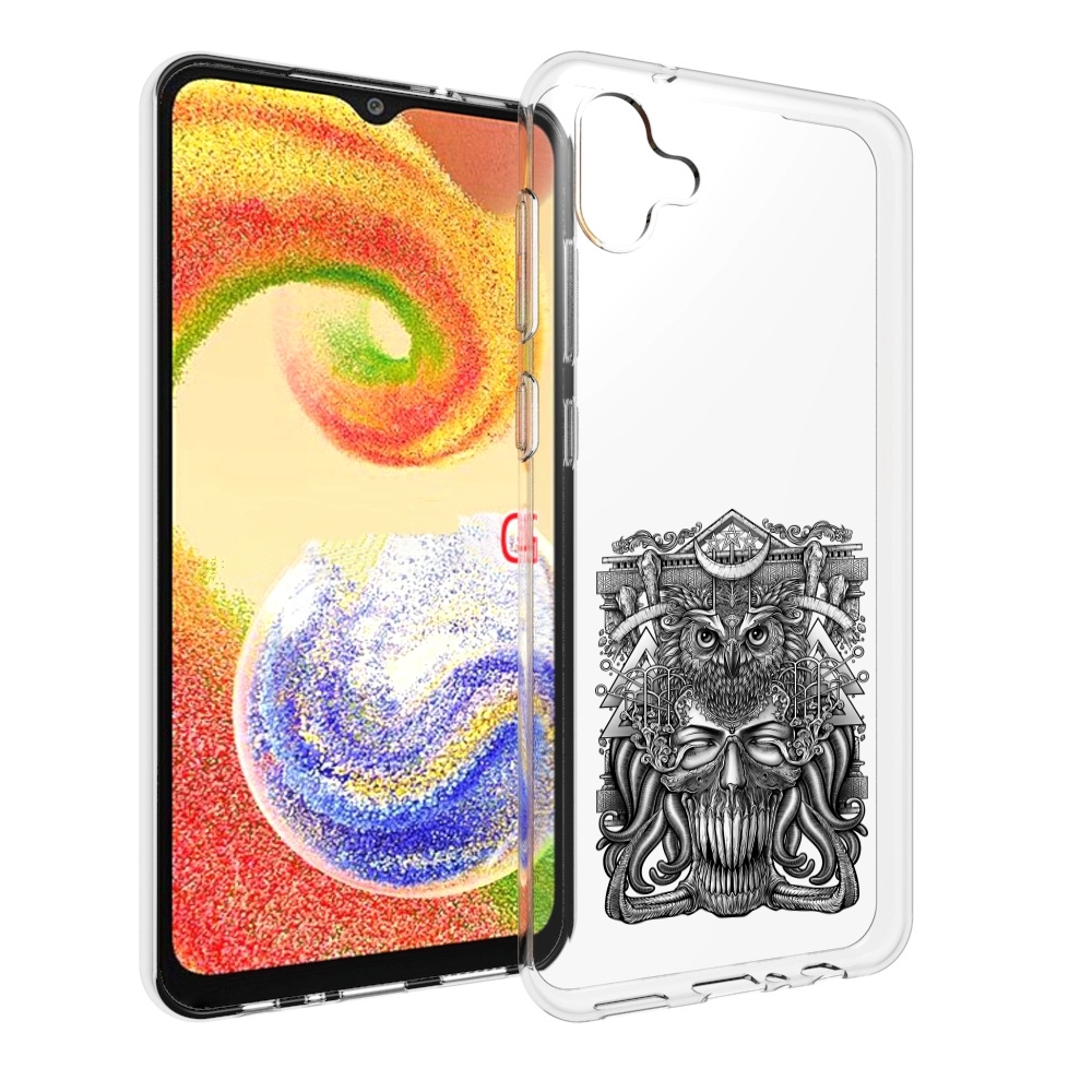

Чехол MyPads зубастая сова для Samsung Galaxy A04, Прозрачный, Tocco