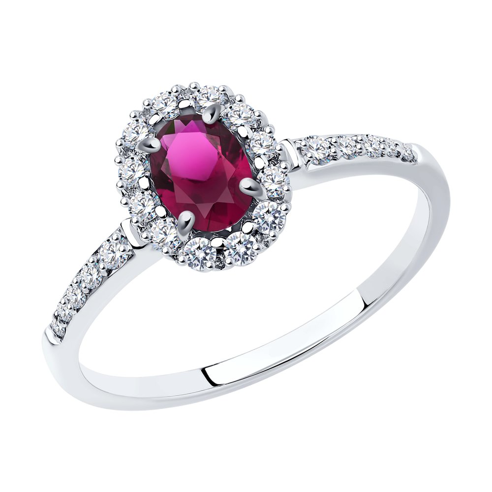

Кольцо из золота р. 16,5 SOKOLOV Diamonds 4010671-3, бриллиант\рубин, 4010671-3