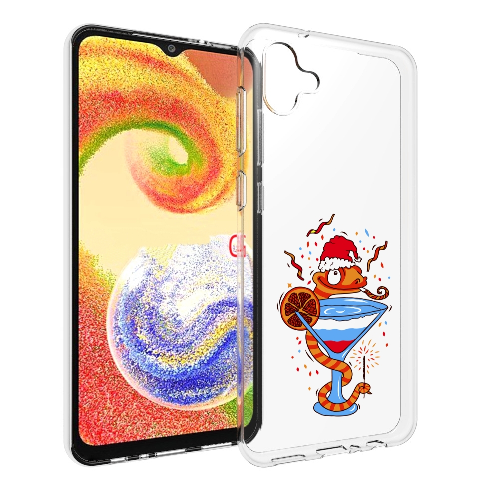 

Чехол MyPads змейка для Samsung Galaxy A04, Прозрачный, Tocco