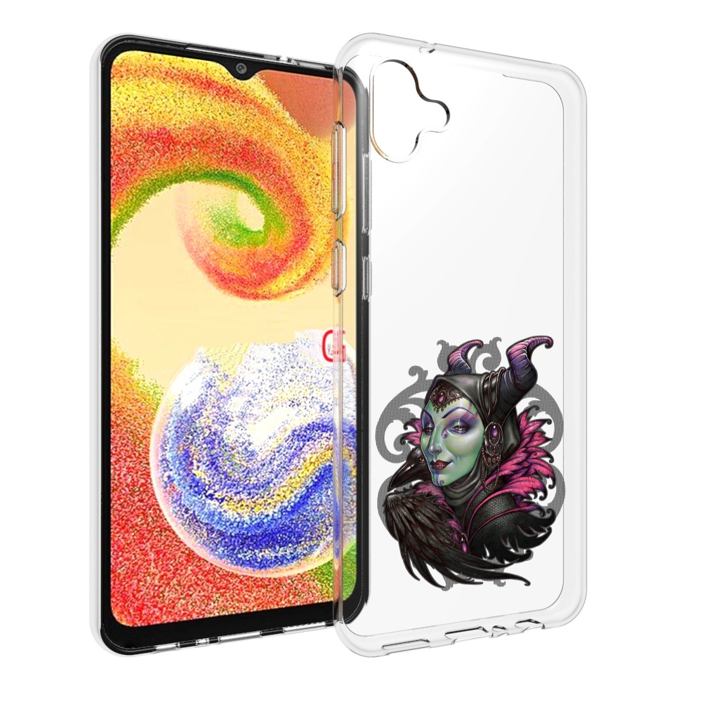 

Чехол MyPads зеленая девушка с вороном для Samsung Galaxy A04, Прозрачный, Tocco