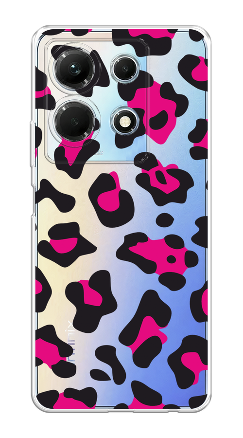 

Чехол на Infinix Note 30 4G "Pink cow spots", Черный;розовый, 3104650-1