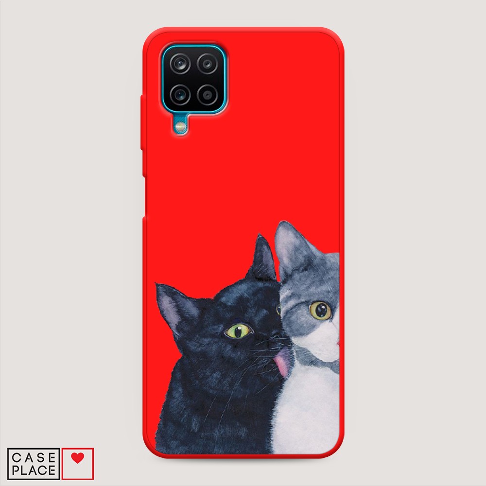 

Чехол Awog на Samsung Galaxy A12 / Самсунг A12 "Кошачья любовь", Разноцветный, 2101653-1