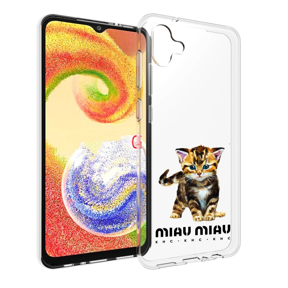 Чехол MyPads Бренд miau miau для Samsung Galaxy A04